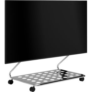 Pedestal Disco TV-Stander H93 cm, Chrome